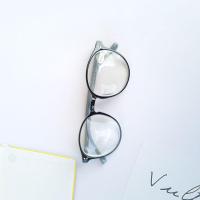 ราคา แว่นสายตาสั้นขาสปริง ทรงหยดน้ำ กรอบพลาสติก 8068 (9957854502)