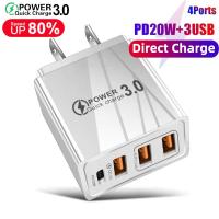 ราคา หัวชาร์จ Usb 4 Port 3USB 3 1A 1PD Type c Fast Charge Adapter ชาร์จได้ 4 เครื่องพร้อมกัน ปลั๊กชาร์จไฟบ้าน หัวปลั๊กชาร์จเร็ว ลดราคาสุดๆ for Samsung Vivo Oppo Xiaomi Iphone MJ5 (21632533814)