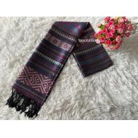 ราคา ผ้าพันคอ ผ้าคลุมไหล่ ผ้าไหมเทียมลายไทย ลายขิต (21926753913)