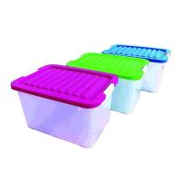 ราคา กล่องล็อคพลาสติก 5 ลิตร กล่องเก็บของ กล่องพลาสติก สีใส สีดำ Bigone (20363288191)