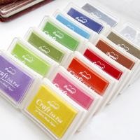ราคา ส่งจากไทย Ink pad หมึกสี หมึกปั๊ม สูตรกันน้ำ หมึกปั๊ม Craft Ink Pad สำหรับพื้นผิวด้าน ไม้ กระดาษ ผ้า (21956915728)