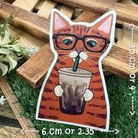 ราคา แมวน่ารัก สติกเกอร์ เคลือบกันน้ำ ลายแนวๆ ไดคัท ติดกระเป๋าเดินทาง โน้ตบุ๊ค เคสโทรศัพท์ กระบอกน้ำ Waterproof Decal Sticker (15335539305)