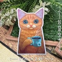 ราคา แมวน่ารัก สติกเกอร์ เคลือบกันน้ำ ลายแนวๆ ไดคัท ติดกระเป๋าเดินทาง โน้ตบุ๊ค เคสโทรศัพท์ กระบอกน้ำ Waterproof Decal Sticker (15335008681)