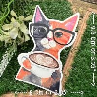 ราคา แมวน่ารัก สติกเกอร์ เคลือบกันน้ำ ลายแนวๆ ไดคัท ติดกระเป๋าเดินทาง โน้ตบุ๊ค เคสโทรศัพท์ กระบอกน้ำ Waterproof Decal Sticker (15334930644)