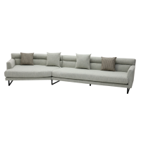 ราคา SB Design Square SB FURNITURE โซฟาเข้ามุมซ้าย รุ่น Halo สีเทา 377x149x78 ซม (21542060364)
