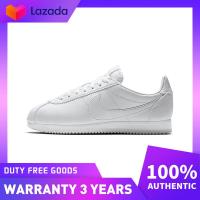 ราคา เคาน์เตอร์ของแท้ Nike Classic Cortez Leather White Running Shoes 807471 102 (22092377675)