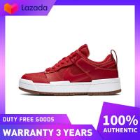 ราคา เคาน์เตอร์ของแท้ Nike Dunk Low Disrupt Red Gum Basketball Shoes CK6654 600 (22091749935)