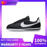 ราคา เคาน์เตอร์ของแท้ Nike Cortez Basic Nylon Black White Running Shoes 819720 011 (22092368651)