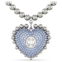 ราคา Swarovski ใหม่ Hyperbola series สร้อยคอพร้อมจี้มุกเพชรสีน้ำเงินรูปหัวใจขนาดใหญ่ สร้อยคอแฟชั่นสตรีเงิน 925 XL LS9840654160489 สร้อยคอคู่สไตล์ดีไซน์คลาสสิก ของขวัญพิเศษสำหรับแฟนหรือแฟนของคุณ (2209394584