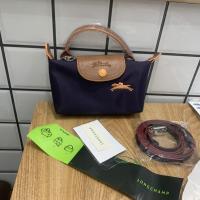 ราคา กระเป๋า longchamp ของแท้จากฝรั่งเศส 100 รูปแบบใหม่ Mini Dumpling Bag กระเป๋าสะพายข้างปักลาย 70th กระเป๋าถือ (21619036568)