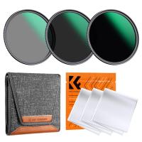 ราคา K F Concept 49mm 82mm ND8 ND64 ND1000 Lens Filter Kit with 3 Vacuum Cleaning Cloths and Filter Pouch 24 Layer Multi coated HD Optical Glass Nano D Series (21544924025)