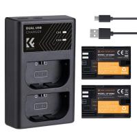 ราคา K F Canon LP E6 battery 2 pack dual slot battery charger kit LP E6NH LP E6N LP E6 (20507841347)
