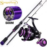 ราคา ชุดเบ็ดตกปลา2ส่วนหมุนรอกเบ็ดตกปลามีซีรี่ส์2000 5000รีลมือซ้าย ขวาเปลี่ยนได้สำหรับอุปกรณ์ตกปลาน้ำจืดและน้ำเค็ม (21857771665)