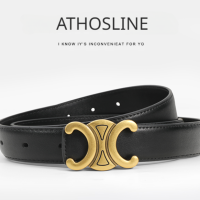 ราคา Athosline เข็มขัด Celine สำหรับผู้หญิงเข็มขัดหนังแท้สำหรับยีนส์เข็มขัดแบรนด์หรูพร้อมเครื่องประดับแฟชั่นกล่องของขวัญ2 5ซม (21665010272)