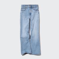 ราคา UNIQLO กางเกงยีนส์ ขาบาน เอวสูง WOMEN SLIM FLARED JEANS (20816769225)