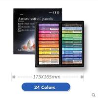 ราคา MUNGYO MOPV series Gallery Artists soft Oil pastels 12 24 36 48 72 colors Oil paint ART drawing supplies (20396998761)