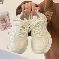 ราคา Chaichaishop พร้อมส่ง รองเท้าผ้าใบ สีขาว สไตล์เกาหลี เสริมส้น (20320479938)