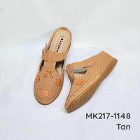 ราคา รองเท้าปิดหน้าเปิดส้นพื้นเตารีดปักลายดอกงาน Handmade สวยนุ่มใส่สบาย (15539052415)