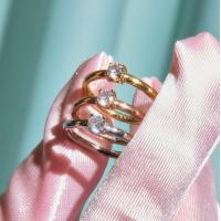 ราคา YVIS Solitaire Ring size45678 Stainless Steel (22052661795)