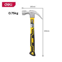 ราคา Deli ค้อนหัวเหล็ก ค้อนหงอนด้ามสั้น ค้อนตอกตะปู ค้อนขนาดเล็ก ค้อนยาง ค้อนเล็ก ค้อน ด้ามจับเป็นยาง ขนาดพกพา Hammer (19576916405)