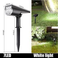 ราคา โคมไฟสนามหญ้าพลังงานแสงอาทิตย์ 7 18LED ไฟสปอร์ตไลท์ RGB ไฟอัตโนมัติกันน้ำกลางแจ้ง สำหรับไฟตกแต่งลานสวนลานสวน (21536927684)