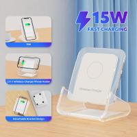 ราคา OWIRE แท่นชาร์จไร้สาย 15W ที่ชาร์จไร้สาย หัวชาร์จเร็ว ชาร์จเร็ว ขาตั้งโทรศัพท์มือถือ แบบไร้สาย เครื่องชาร์จไร้สาย (20873997324)