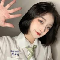 ราคา วิกผมสั้นหญิงฤดูร้อนอินเตอร์เน็ตคนดังสไตล์เกาหลีหัวโบโบ้หน้าตัดอารมณ์ลดอายุแสกกลางผมสั้นตรงธรรมชาติวิกผมเต็มหน้า (21505201760)