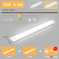 ราคา แถบไฟ LED T5 หลอด หลอดฟลูออเรสเซนต์ แบบไม่ต้องติดตั้ง โคมไฟตั้งโต๊ะ ครบชุดใต้โคมไฟตู้ โคมไฟเพดาน โคมไฟติดผนังตู้เสื้อผ้า แถบยาว ไฟพกพา Light Tubes (22150429866)