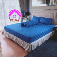 ราคา BedHome ผ้าปูที่นอน มี3 5ฟุต 5ฟุต 6ฟุต Fitted Sheet King Queen Single Size รหัส168 (5218278880)