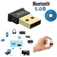 ราคา OWIRE ตัวรับสัญญาณบลูทูธ 5 0 Mini USB Bluetooth V5 0 สีดำ 2 in 1 Bluetooth Adapter Keyboard USB Desktop PC Headset Wireless Bluetooth Adapter (11425217514)