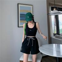 ราคา SBART ชุดชุดกีฬาสองชิ้นเสื้อกั๊กกางเกงขาสั้นรัดรูปแฟชั่นของผู้หญิงห้องออกกำลังกายโยคะที่ทำงาน (21231566497)