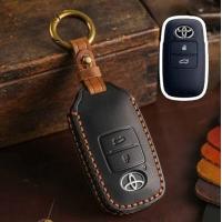 ราคา ซองหนังแท้ ใส่กุญแจรีโมทรถยนต์ รุ่นหนังกลับ Toyota All New Yaris AtivCross Raize Veloz 2022 2024 (22140188313)