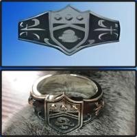 ราคา แหวนวองโกเล่ริง Vongola Ring นภาวายุพิรุณอรุณอัศนีเมฆาสายหมอก Reborn รีบอร์น แบบแยกวง (21765783669)