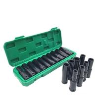 ราคา ชุดลูกบล็อกยาว ชุดบล็อก ชุดประแจไฟฟ้า ลูกบล็อคลมยาว ลูกบล็อกดำ 1 2 4หุน ตัวยาว 10 ตัว ชุด 10 12 13 14 16 17 19 21 22 24mm ร้านไทย จัดส่งภายใน 24 ชั่วโมงใ (22184656523)