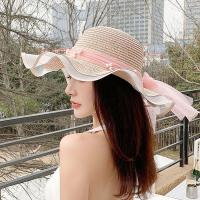 ราคา หมวกสานปีกกว้าง ผู้ใหญ่ หมวกปีกรอบ หมวกชายหาด ส่งจากไทย (18875296402)