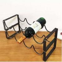 ราคา ที่วางขวดไวน์ ชั้นวางไวน์ วางได้4ขวด เคาน์เตอร์บาร์ Red wine storage rack ชั้นเก็บไวน์ มีพร้อมส่ง (19509254179)