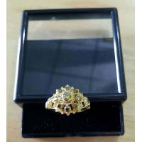 ราคา แหวนทับทิมตัวเรือนทองเหลือง งานไทยโบราณ แหวนทองเหลืองแบบโบราณประดับพลอยหลากสีตามวันเกิด BR 19 (15713153940)