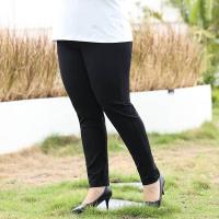 ราคา กางเกงทำงานสีดำ กางเกงขายาวสีดำล้วน กางเกงขายาวสาวอวบสีพื้นดำ กางเกงทำงานผ้ายืดสีดำมีไซส์ใหญ่ (17443281257)