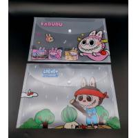 ราคา 12 ใบ สุ่มลายลาบูบู้ A4แฟ้มเก็บเอกสารกระดุมพลาสติกหนาใสพิมพ์ลายการ์ตูนLabubu มีกระดุม โรงเรียน สำนักงาน (22096979219)