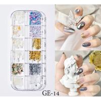 ราคา DIYเปลือกหอยแต่งเล็บ เปลือกหอย ตกแต่งเล็บ เปลือกหอยแต่งเล็บแบบบาง ติดง่าย12 เซลล์ (9106690522)