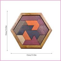 ราคา liaoyue Tangram puzzles brain Teaser Game for Children Geometric Shape Pattern Blocks Montessori educational Gift shinbn (22044205121)