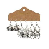 ราคา เครื่องประดับอัญมณีต่างหูใยแมงมุมชุดฮาโลวีน3ชุด (19575921584)