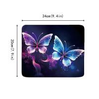 ราคา แผ่นรองคีย์บอร์ดเมาส์สำหรับเล่นเกมส์ลายผีเสื้อดอกไม้คริสตัลที่สวยงามใหม่ขนาด24 20ซม แผ่นยางรองเมาส์ขนาดเล็ก (21150690189)