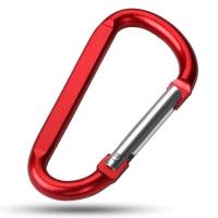 ราคา Momopersara คาราไบเนอร์ คาราบิเนอร์อะลูมิเนียม คาราบิเนอร์ ตะขอ carabiner D Shape 8 รูปตัวDขนาด 8 CM ตะขอแขวน (19493590227)