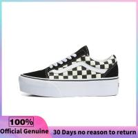 ราคา ของแท้อย่างเป็นทางการ Vans Old Skool Stackform Checkerboard Black White Sports Sneakers VN0A7Q5MTYQ (22140327775)