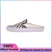 ราคา ของแท้อย่างเป็นทางการ Vans Classic Slip On Checkerboard Black Mules Sneakers VN0004KTEO1 (22138891313)