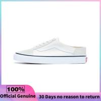 ราคา ของแท้อย่างเป็นทางการ Vans Old Skool White Mules Sneakers VN0A3MUSFRL (22138544366)