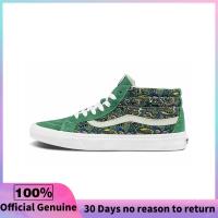 ราคา ของแท้อย่างเป็นทางการ Vans Sk8 Mid Reissue Paisley Hedge Green Sports Sneakers VN0A391F6TM (22140559231)
