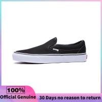 ราคา ของแท้อย่างเป็นทางการ Vans Classic Slip On Black White Sports Sneakers VN000EYEBLK (22138332889)
