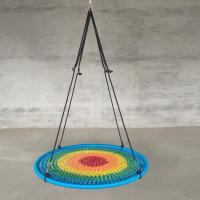 ราคา ชิงช้าแผ่นกลมกลางแจ้งสนามเด็กเล่นจุดชมวิวสวนสาธารณะเด็กอนุบาลชิงช้าหลายคนชิงช้ารังนกทรงกลมหลากสี (14629075833)